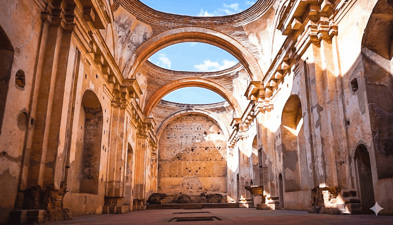 Convento Santa Clara ruins in Antigua, Guatemala