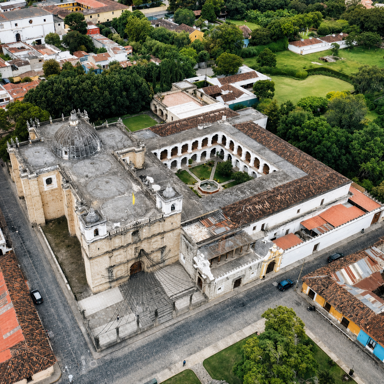 Aerial view of Iglesia Escuela de Cristo