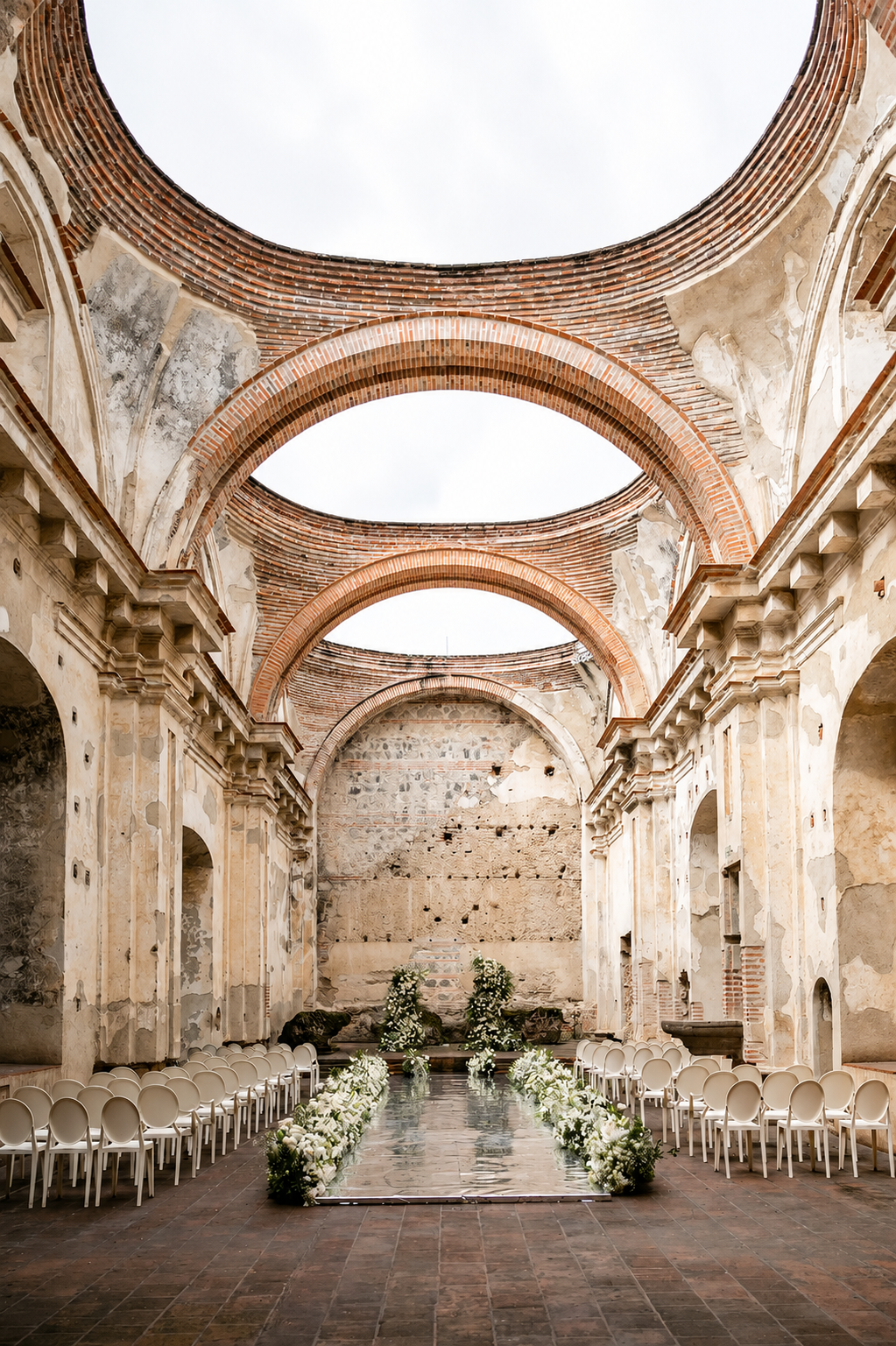 Reception space inside Convento Santa Clara
